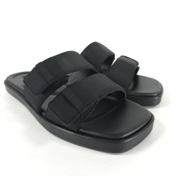 NWB Vince. RHODE-2B BLACK FB LEATHER UPPER & LINING Slide Sandal Size 8, 8.5, 9 - Picture 13 of 16